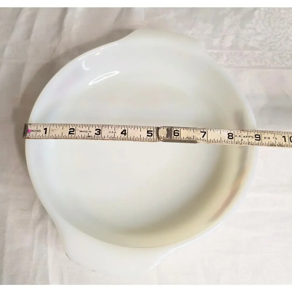 Vtg Anchor Hocking Fire King Casserole Baking Dish Nature's Bounty 9